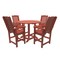 Highwood Usa Lehigh 5pc Round Counter Height Outdoor Patio Furniture Dining Set AD-CNL48-RED - alternate 1